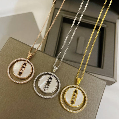 [Glow Muse]Demo MOVE MM NACRE BLANCHE DIAMOND NECKLACE