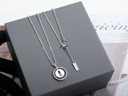 [Glow Muse]Demo MOVE PM NECKLACE SILVER DIAMOND