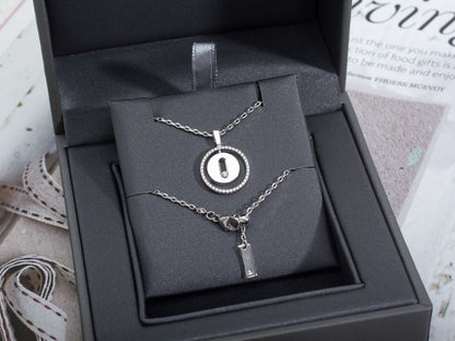 [Glow Muse]Demo MOVE PM NECKLACE SILVER DIAMOND