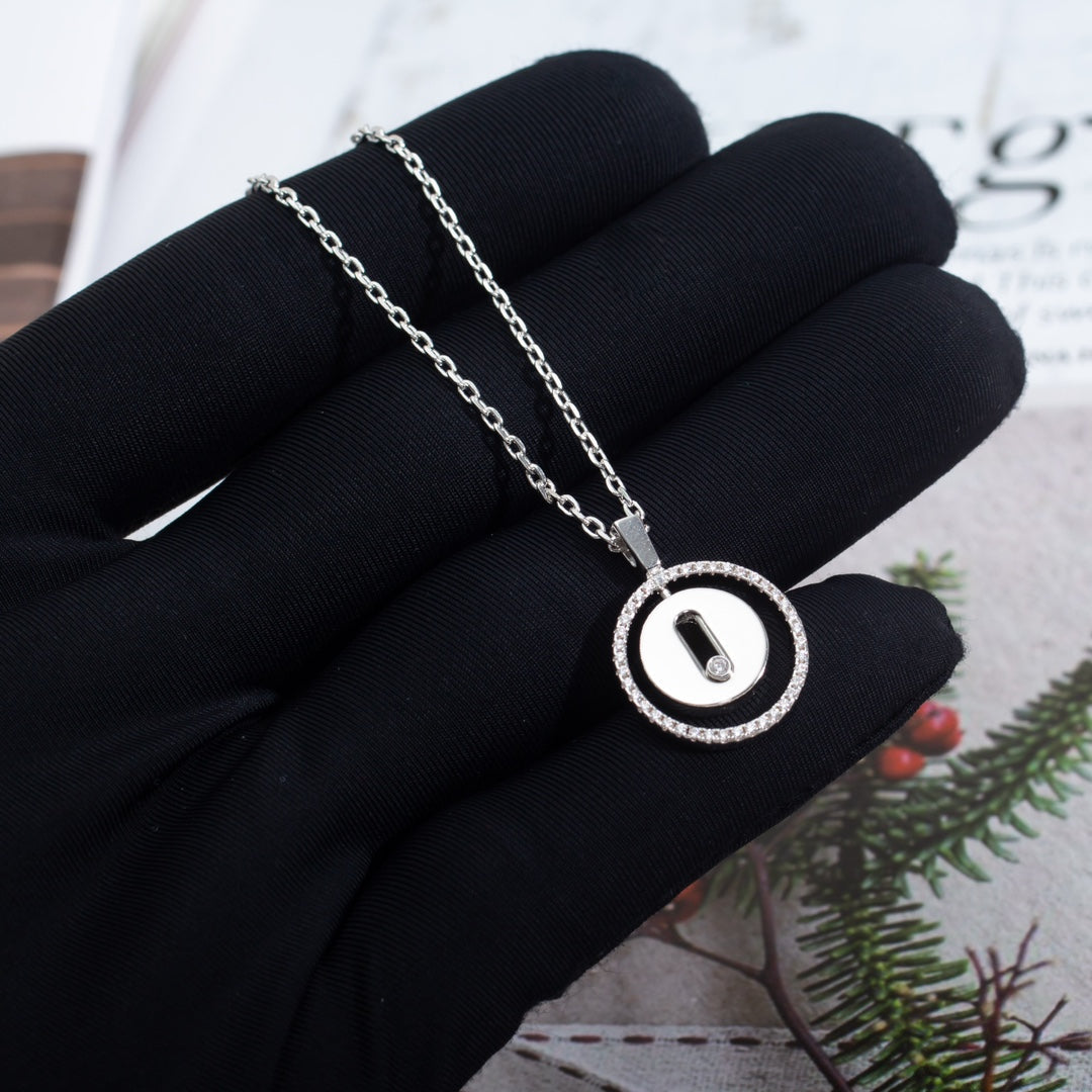 [Glow Muse]Demo MOVE PM NECKLACE SILVER DIAMOND