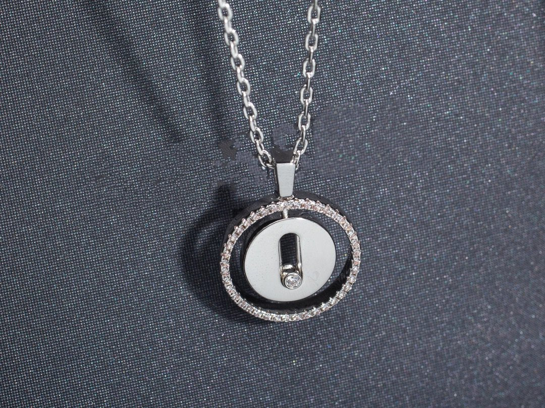 [Glow Muse]Demo MOVE PM NECKLACE SILVER DIAMOND