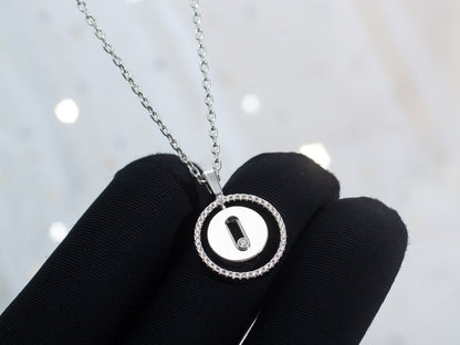 [Glow Muse]Demo MOVE PM NECKLACE SILVER DIAMOND