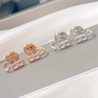 [Glow Muse]CREOLES MOVE UNO MINI 1 DIAMOND EARRINGS