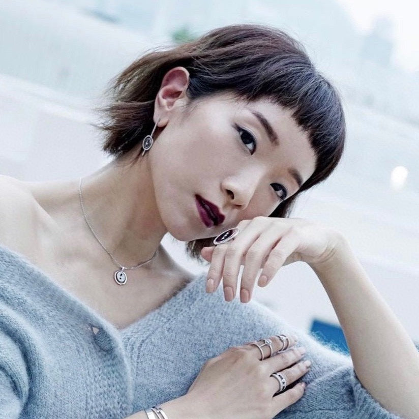 [Glow Muse]Demo MOVE ARROW PINK GOLD DIAMOND EARRINGS