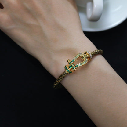 [Glow Muse]FORCE 10 GOLD GREEN DIAMOND PAVED