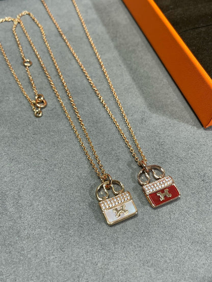 [Glow Muse]H CIRCE MOISSANITE PENDANT NECKLACE GOLD