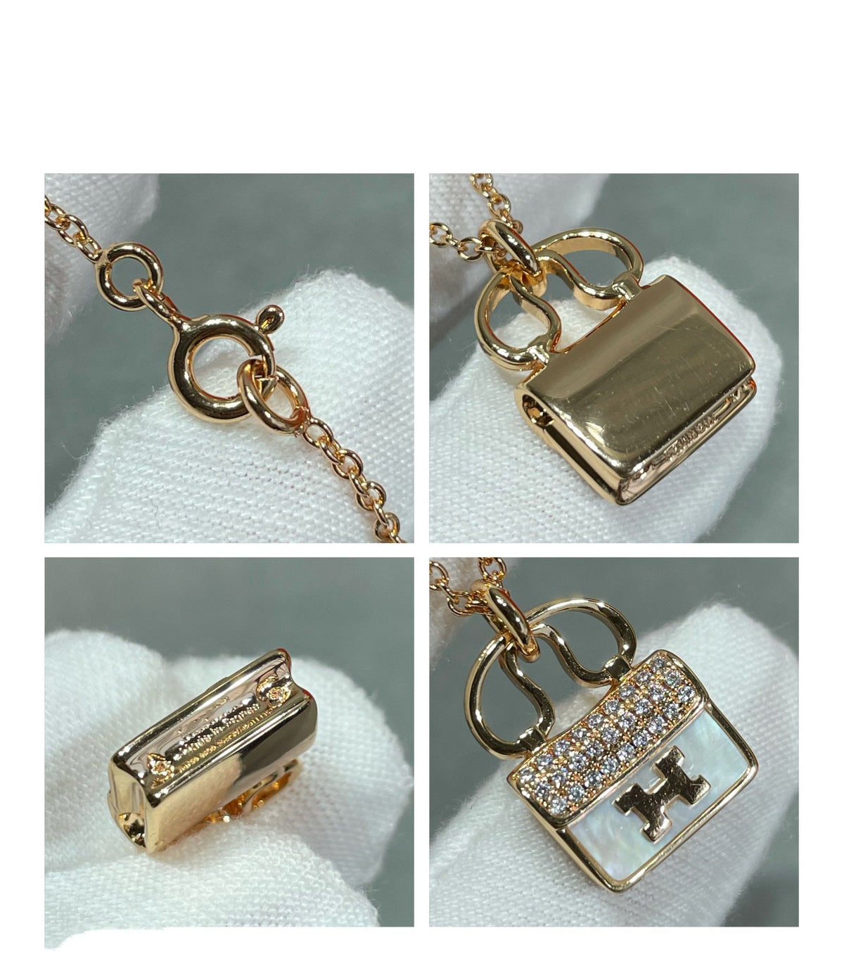 [Glow Muse]H CIRCE MOISSANITE PENDANT NECKLACE GOLD