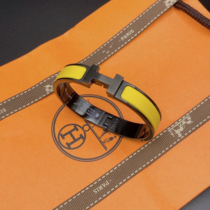 [Glow Muse]CLIC HM SO BLACK YELLOW BRACELET