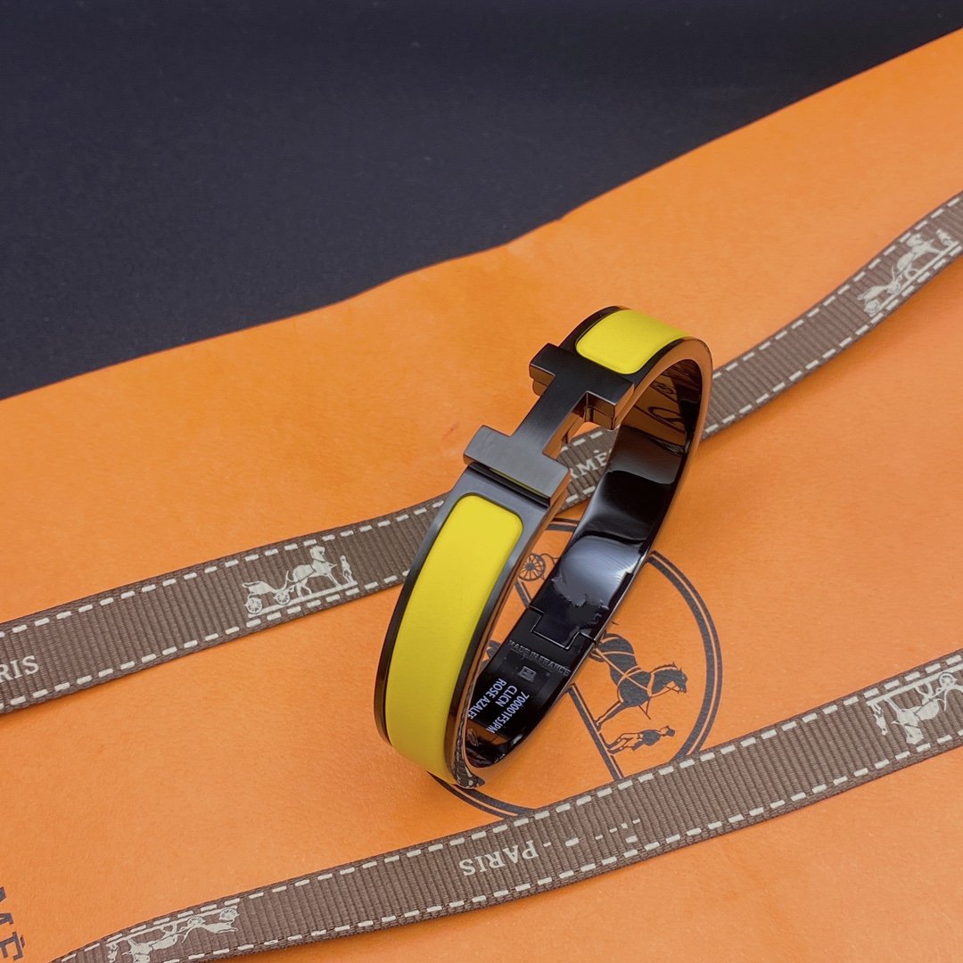 [Glow Muse]CLIC HM SO BLACK YELLOW BRACELET
