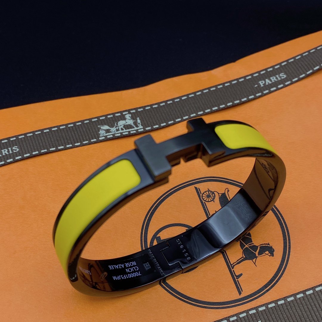 [Glow Muse]CLIC HM SO BLACK YELLOW BRACELET