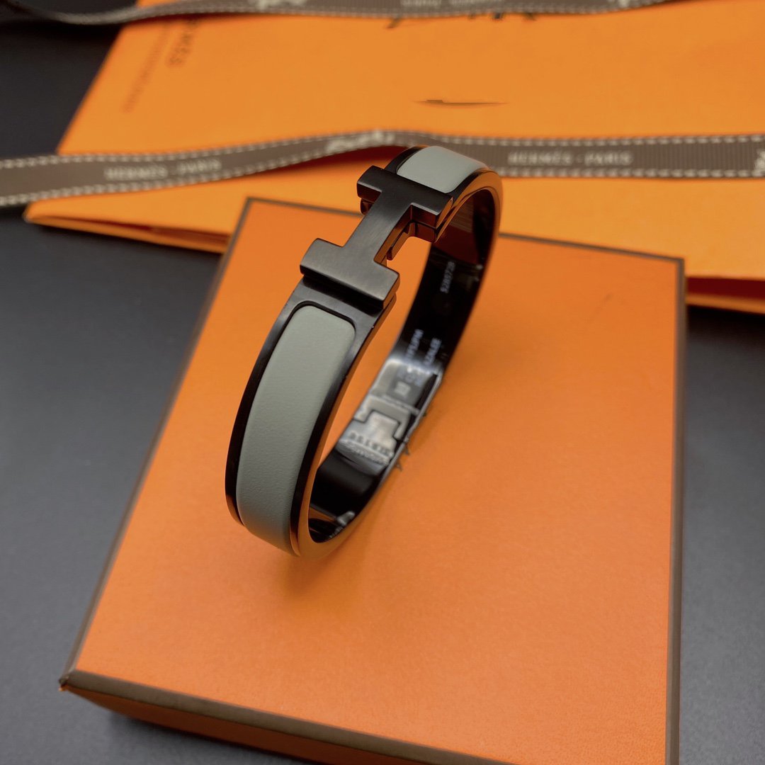 [Glow Muse]CLIC HM SO BLACK GREY BRACELET