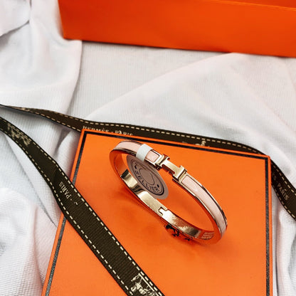 [Glow Muse]CLASSIC HM CLIC  PINK 8MM ENAMEL BRACELET