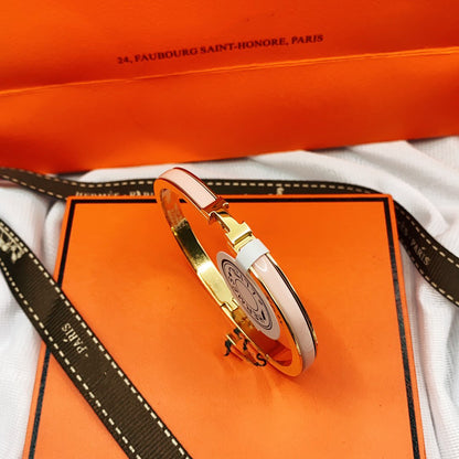 [Glow Muse]CLASSIC HM CLIC  PINK 8MM ENAMEL BRACELET