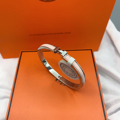 [Glow Muse]CLASSIC HM CLIC  PINK 8MM ENAMEL BRACELET