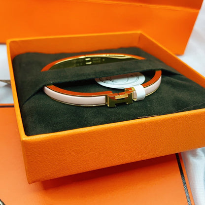 [Glow Muse]CLASSIC HM CLIC  PINK 8MM ENAMEL BRACELET
