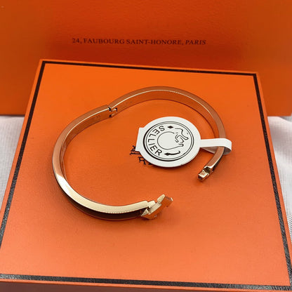 [Glow Muse]CLASSIC HM CLIC BLACK 8MM ENAMEL BRACELET
