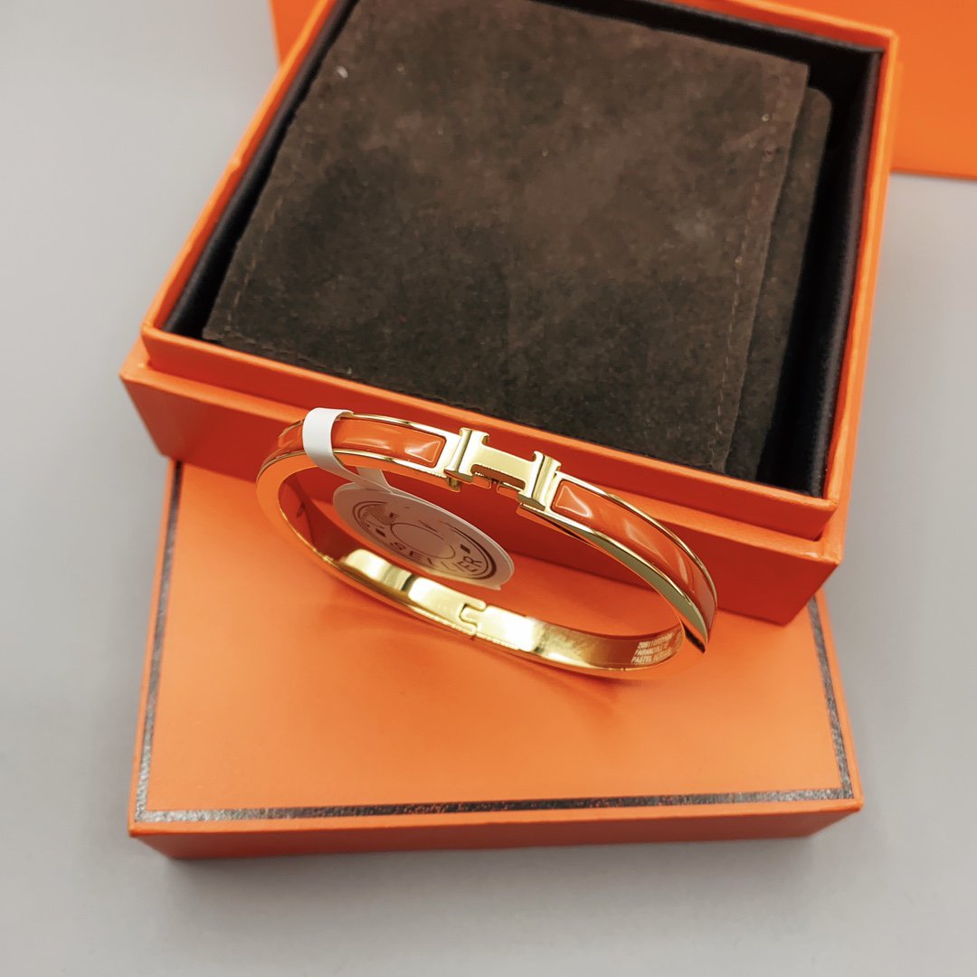 [Glow Muse]CLASSIC HM CLIC RED 8MM ENAMEL BRACELET
