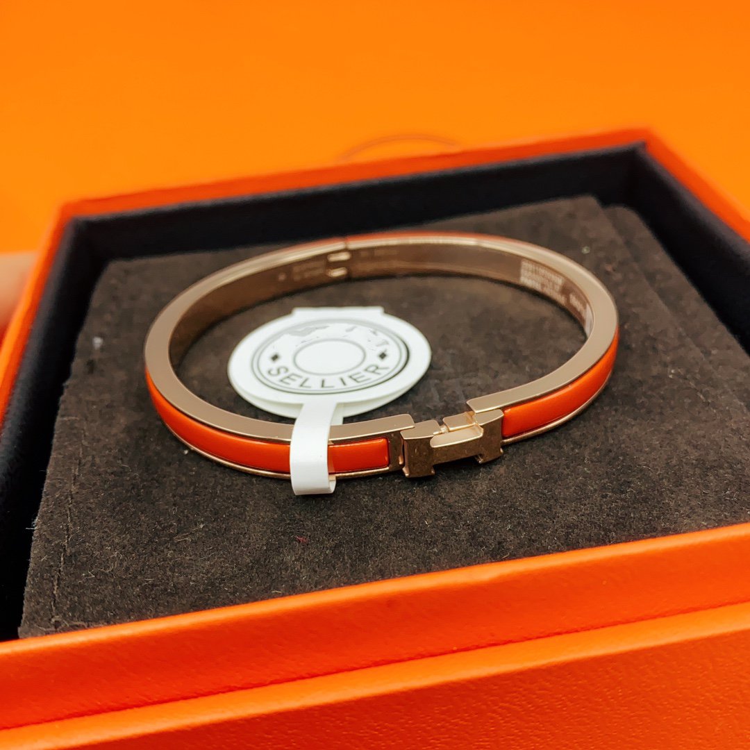 [Glow Muse]CLASSIC HM CLIC RED 8MM ENAMEL BRACELET