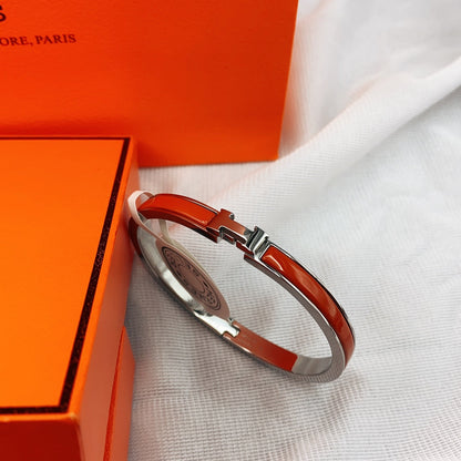 [Glow Muse]CLASSIC HM CLIC RED 8MM ENAMEL BRACELET