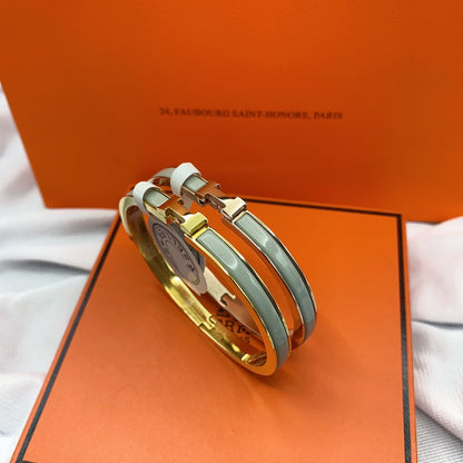 [Glow Muse]CLASSIC HM CLIC GREEN 8MM ENAMEL BRACELET