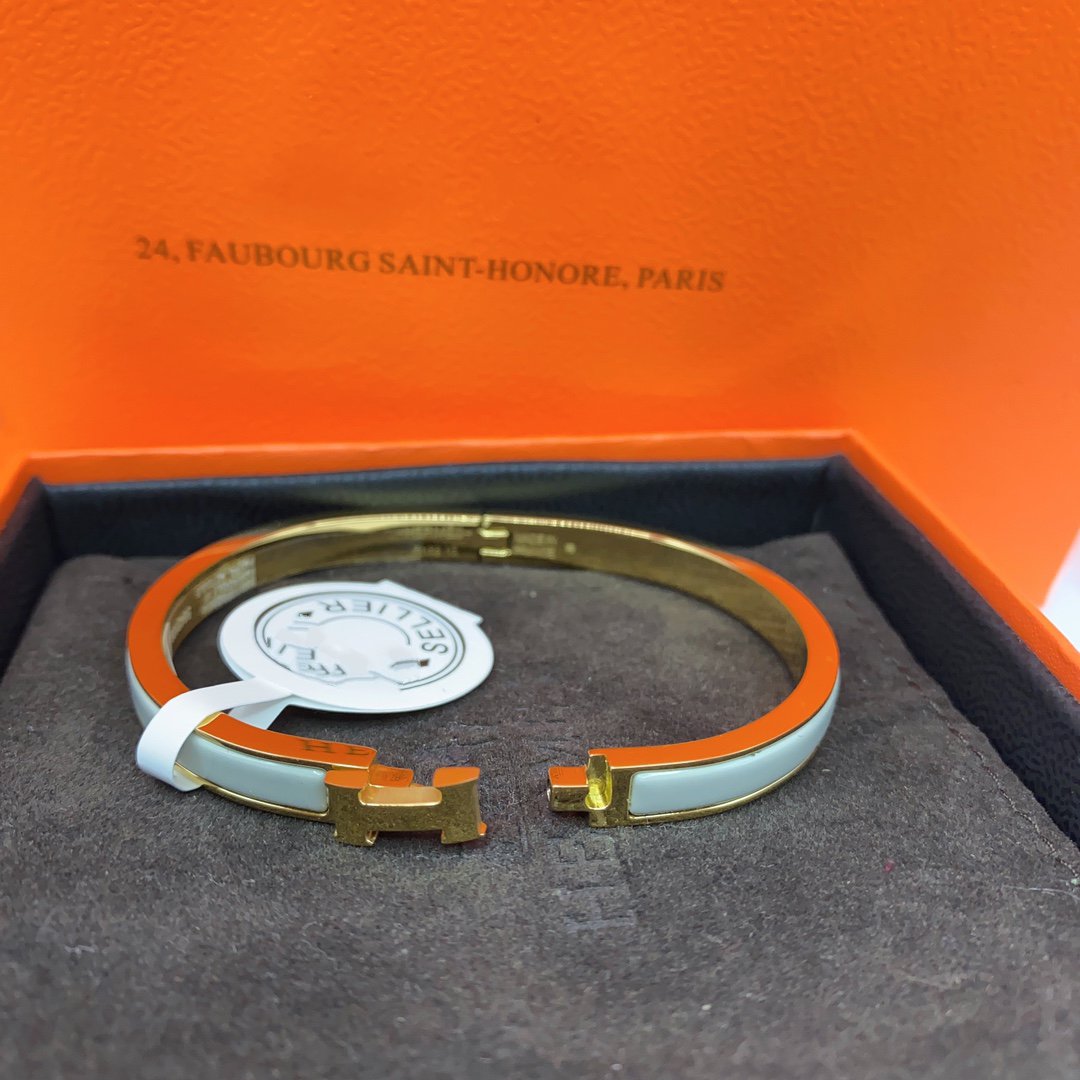 [Glow Muse]CLASSIC HM CLIC GREEN 8MM ENAMEL BRACELET