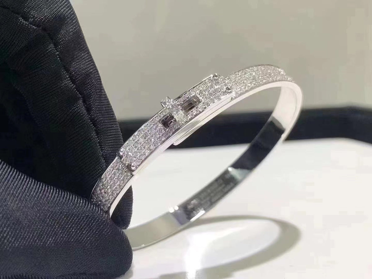 [Glow Muse]HM KELLY BRACELET IN SILVER AND FULL PAVE DIAMOND