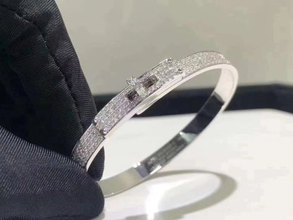 [Glow Muse]HM KELLY BRACELET IN SILVER AND FULL PAVE DIAMOND