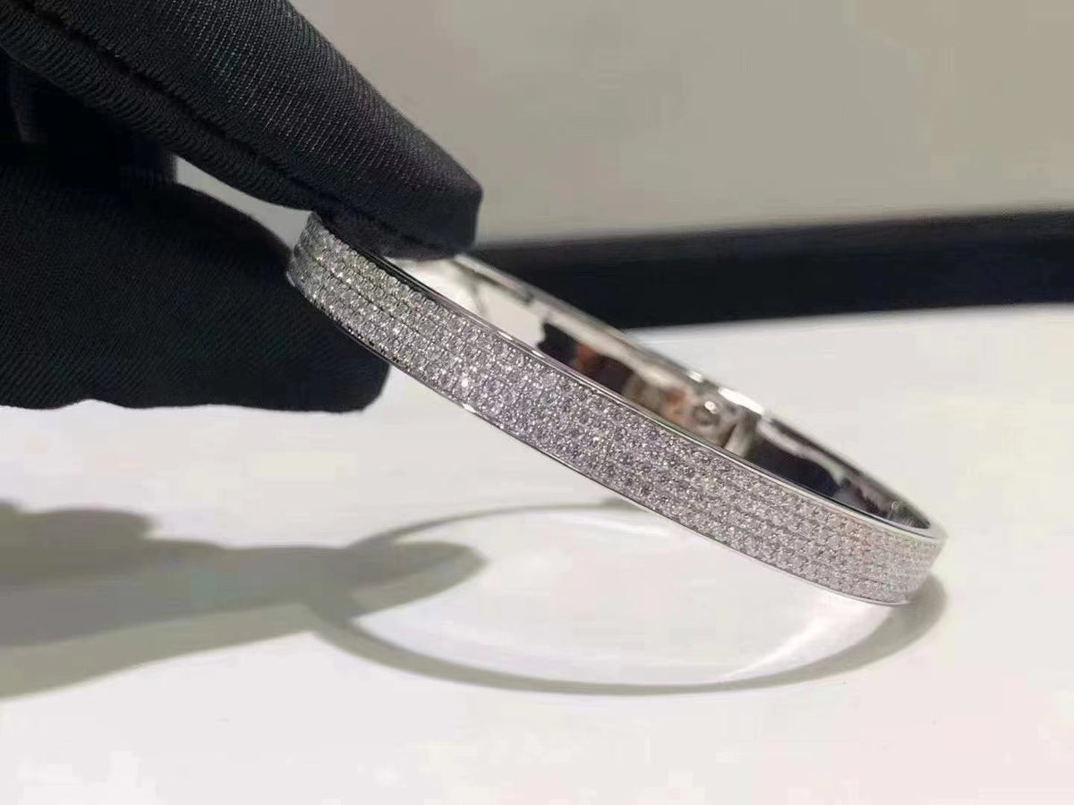 [Glow Muse]HM KELLY BRACELET IN SILVER AND FULL PAVE DIAMOND