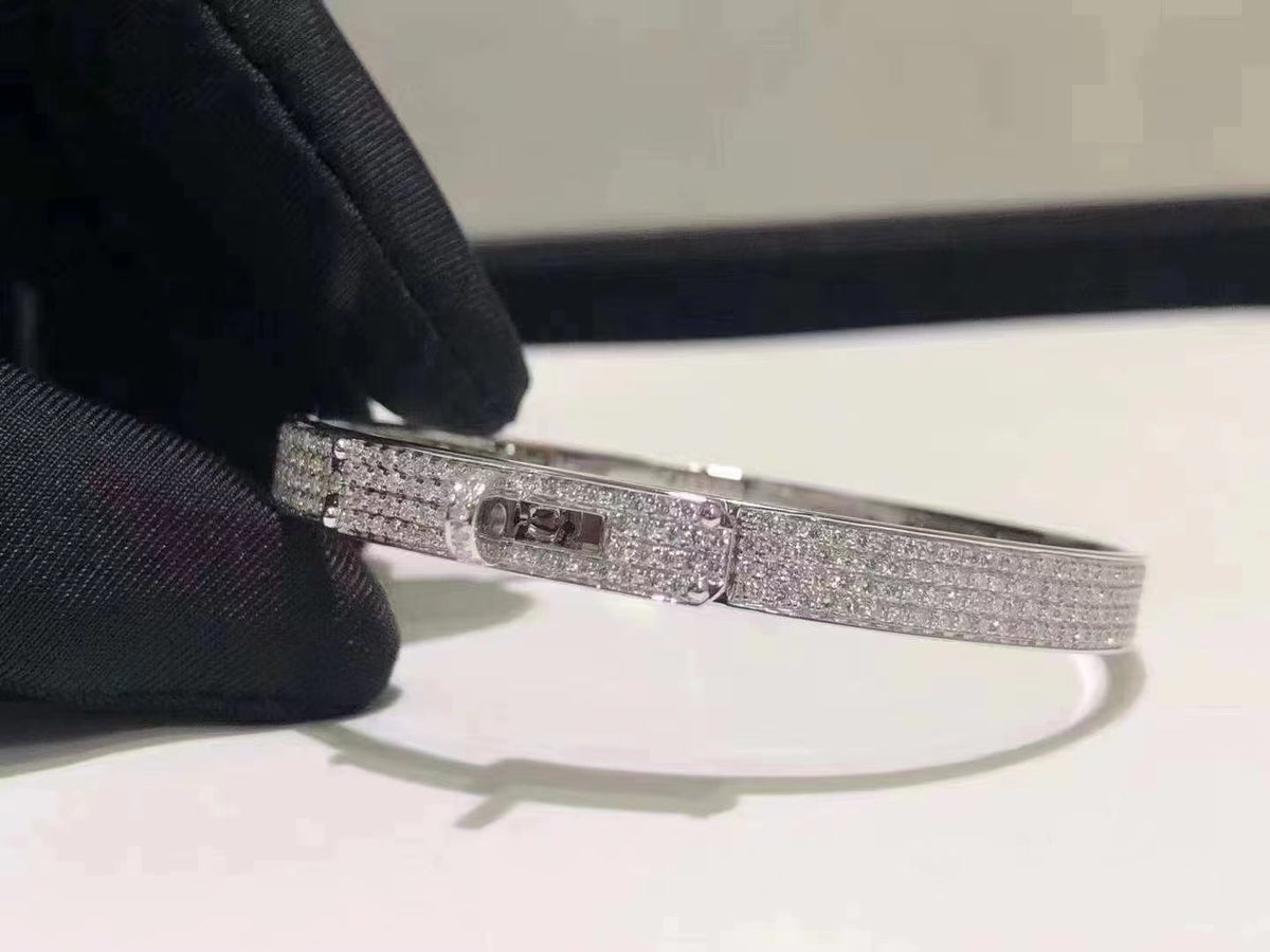 [Glow Muse]HM KELLY BRACELET IN SILVER AND FULL PAVE DIAMOND