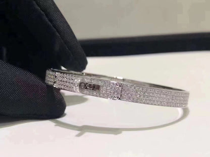 [Glow Muse]HM KELLY BRACELET IN SILVER AND FULL PAVE DIAMOND