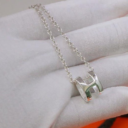 [Glow Muse]HM NECKLACE H LETTER OVAL SERIES