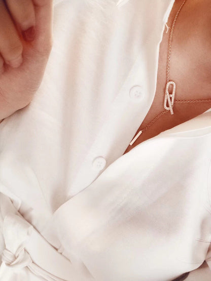 [Glow Muse]HM FIRE PIG NOSE NECKLACE TRENDY STREET