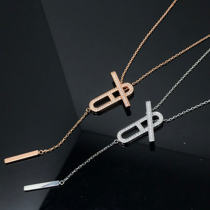 [Glow Muse]HM NECKLACE PLATINUM ROSE GOLD DIAMOND