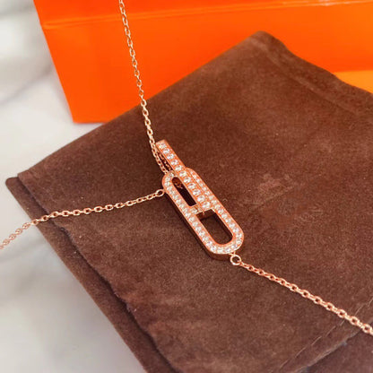 [Glow Muse]HM NECKLACE PLATINUM ROSE GOLD DIAMOND