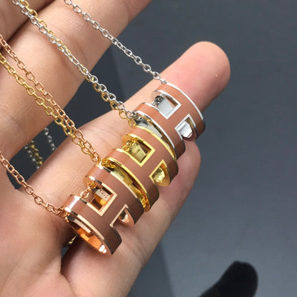 [Glow Muse]H NECKLACE BROWN