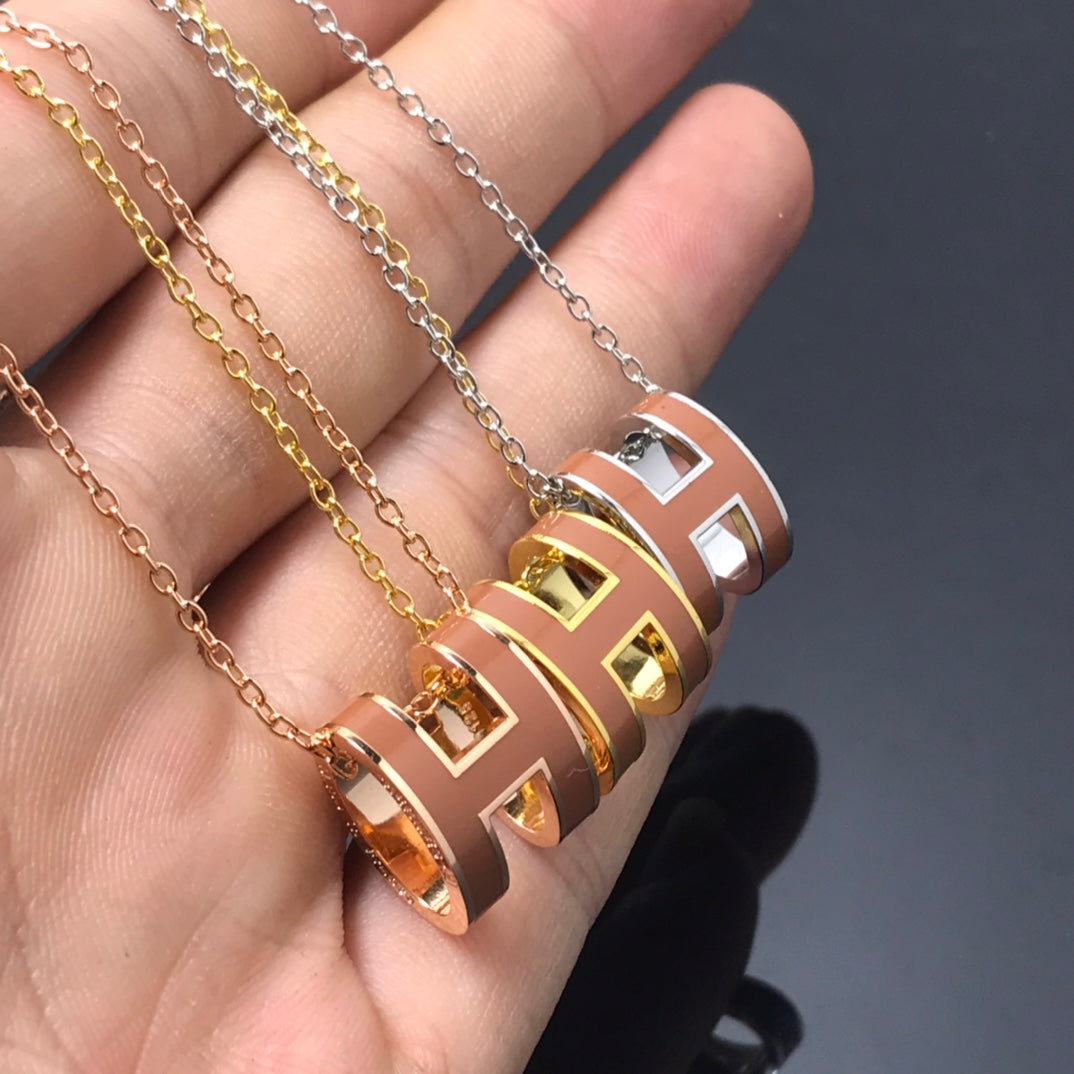 [Glow Muse]H NECKLACE BROWN
