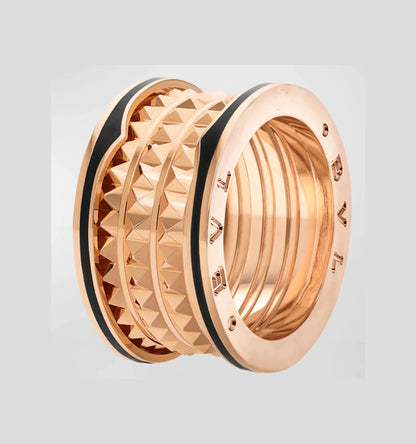 [Glow Muse]ZERO 1 ROCK BLACK CERAMIC PINK GOLD LARGE MODEL