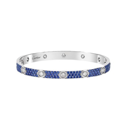 [⭐Glow Muse]2026 PAVE GEMSTONE LOVE BRACELET 6.1MM 10 DIAMONDS
