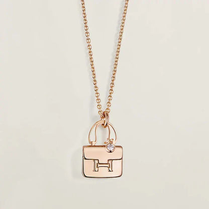 [Glow Muse]AMULETTE PEDANT ROSE GOLD NECKLACE