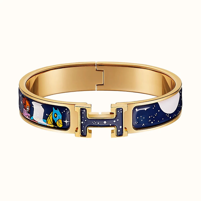 [Glow Muse]H STAR AND MOON BRACELET 12MM