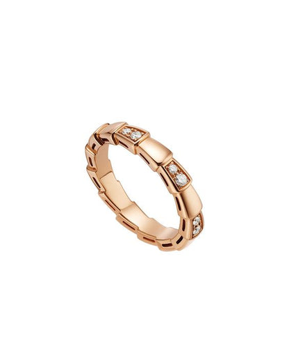 [Glow Muse]SERPENTI RING PINK GOLD  3MM