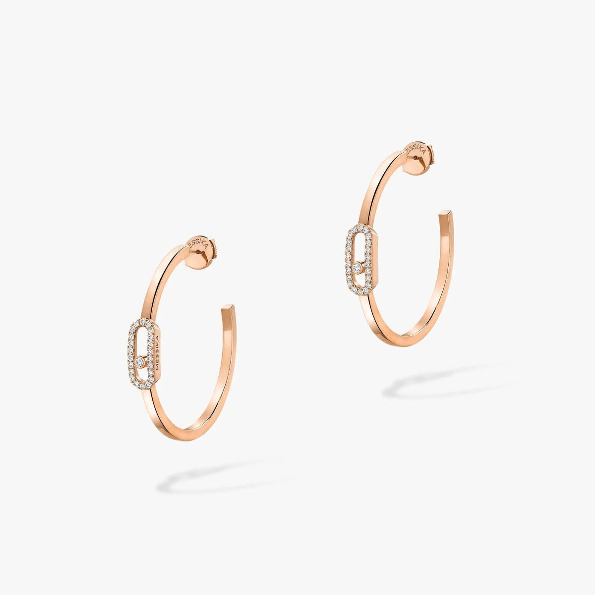 [Glow Muse]CREOLES MOVE UNO PM DIAMOND EARRINGS