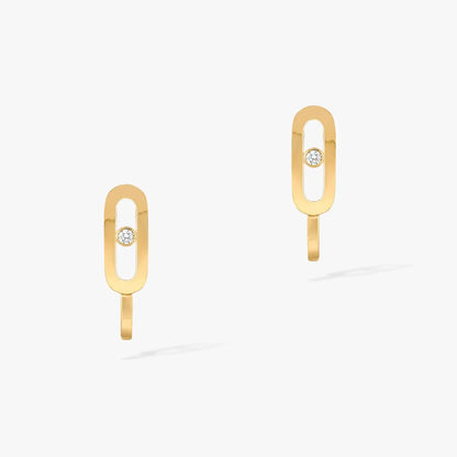 [Glow Muse]CREOLES MOVE UNO MINI 1 DIAMOND EARRINGS
