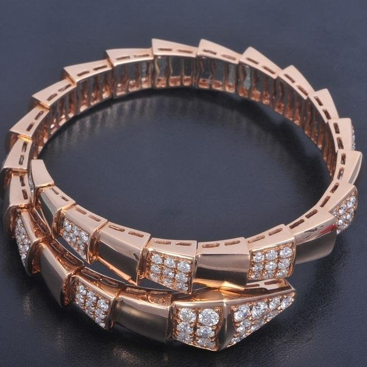[Glow Muse]SERPENTI BRACELET PINK GOLD DIAMOND