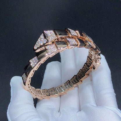 [Glow Muse]SERPENTI WIDE BRACELET PINK GOLD DIAMOND
