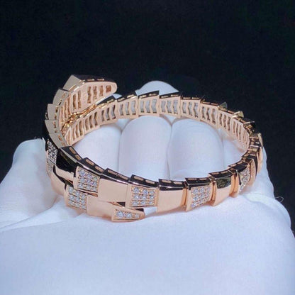 [Glow Muse]SERPENTI WIDE BRACELET PINK GOLD DIAMOND