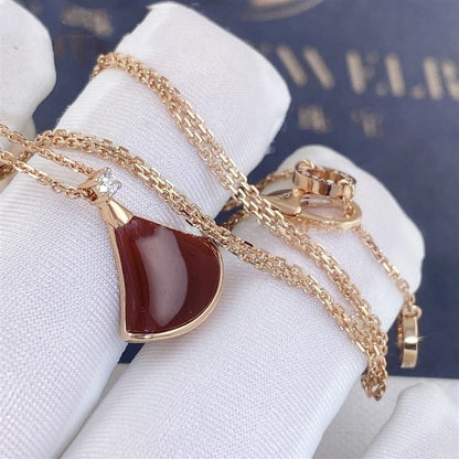 [Glow Muse]DREAM NECKLACE CARNELIAN 1 DIAMOND