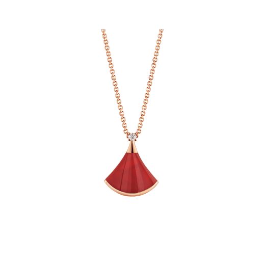[Glow Muse]DREAM NECKLACE CARNELIAN 1 DIAMOND