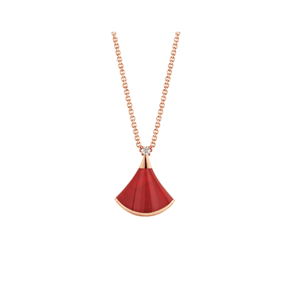 [Glow Muse]DREAM NECKLACE CARNELIAN 1 DIAMOND