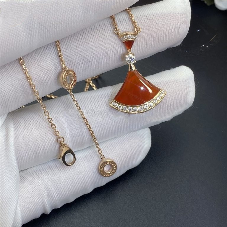 [Glow Muse]DREAM NECKLACE CARNELIAN DIAMOND